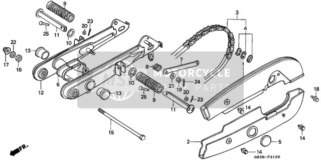 Honda C90CW 1994 Swingarm for a 1994 Honda C90CW